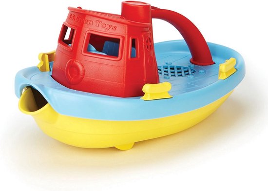 Green Toys Tugboat - Red Handle
