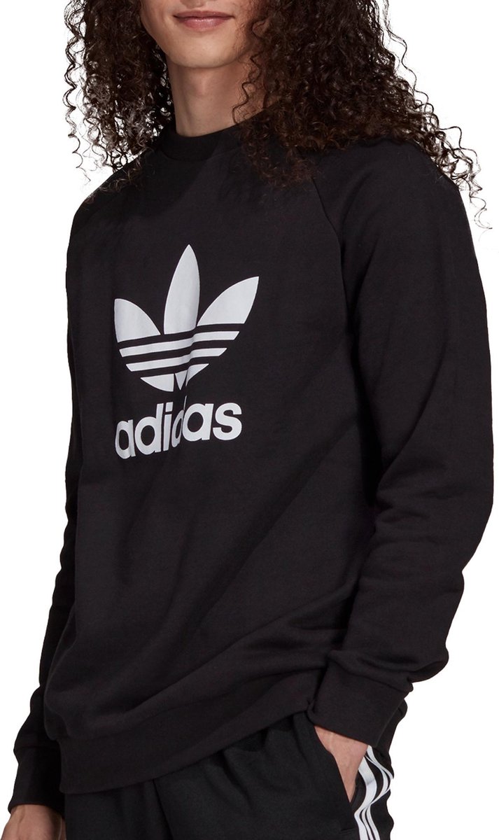 Adidas Originals - Sweatshirt met Trefoil-logo in - Negro