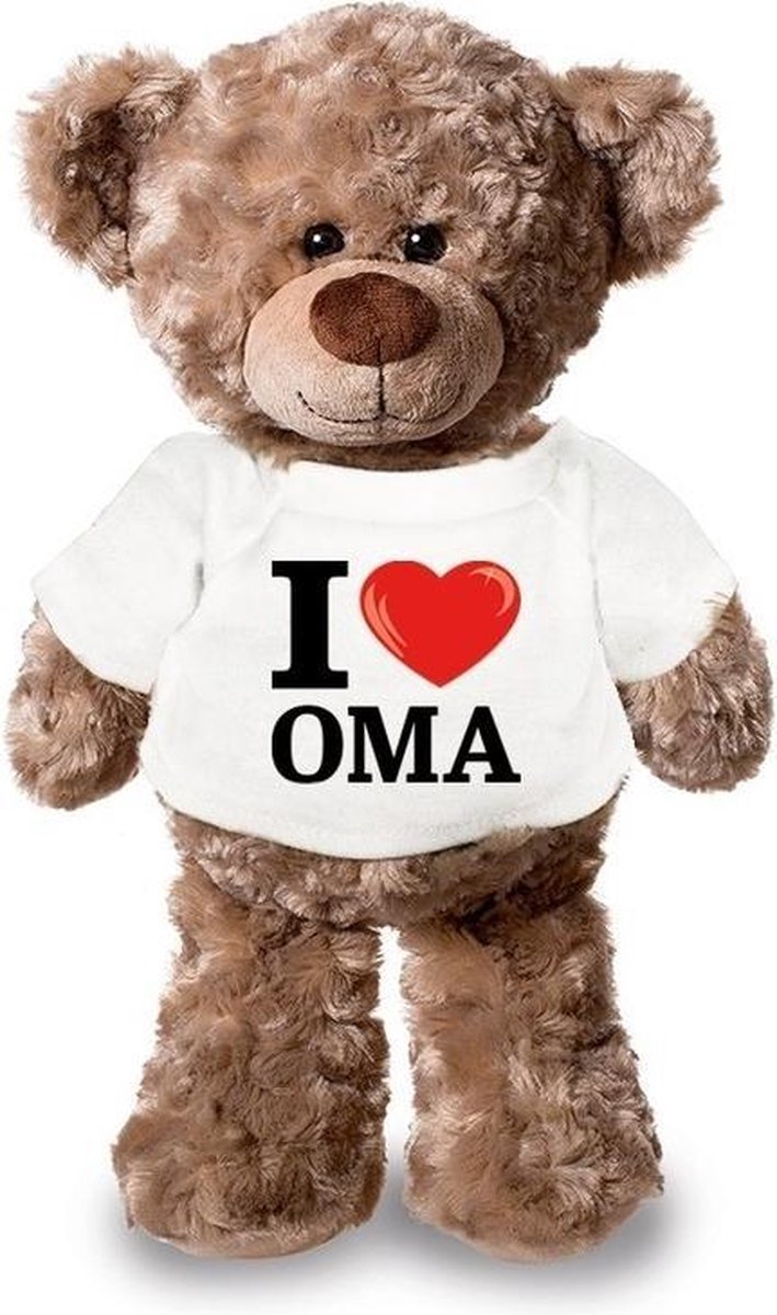 Knuffelbeer I Love Oma 43 Cm - Bruin