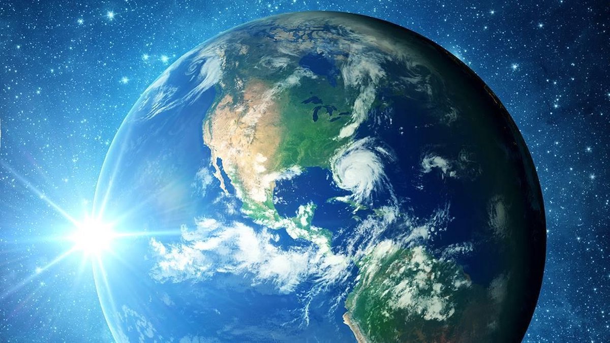 Good Morning Earth Dekbedovertrek 140 x 220 cm - Blauw