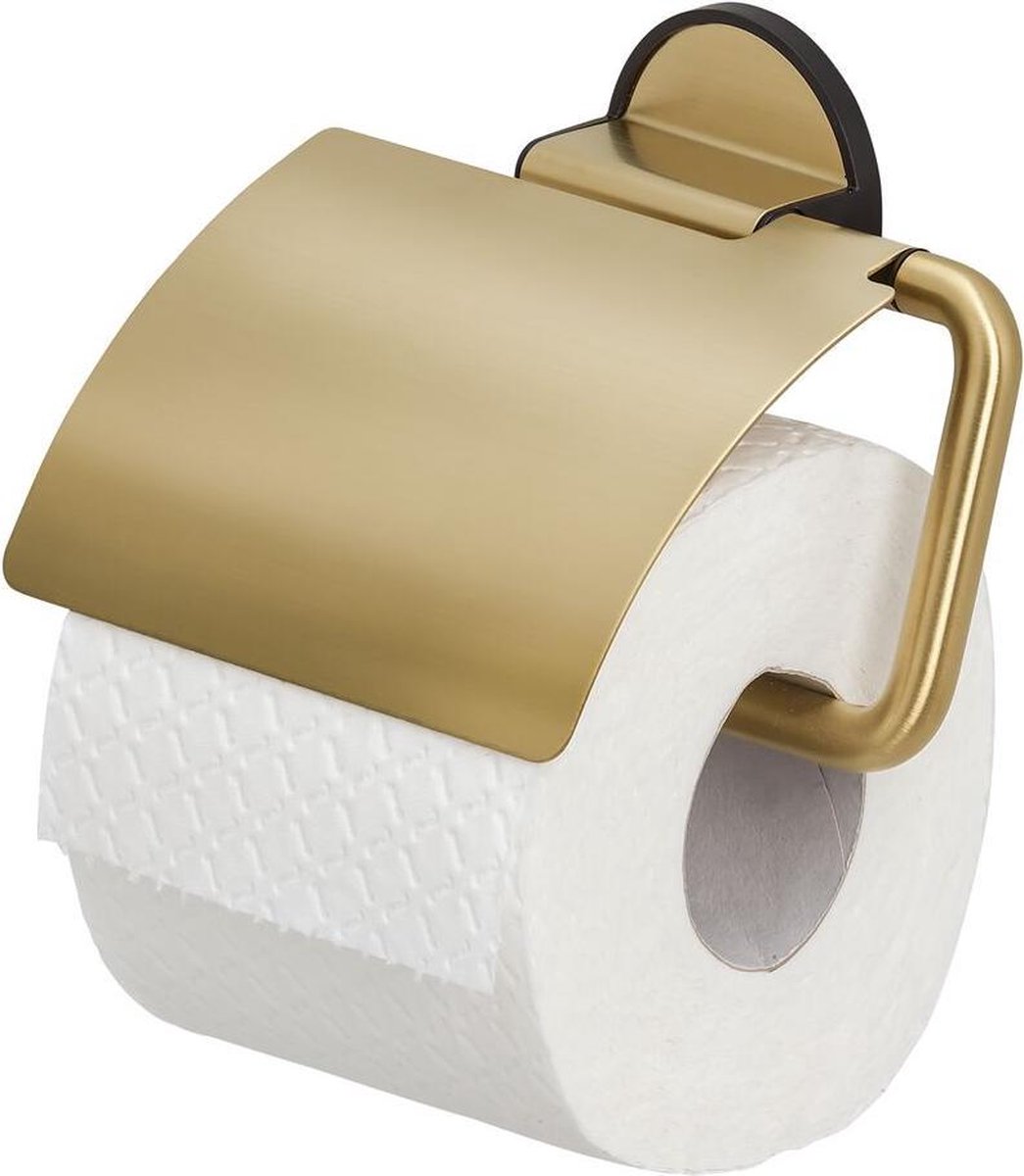 Tiger Tune Toiletrolhouder met Klep - Goud