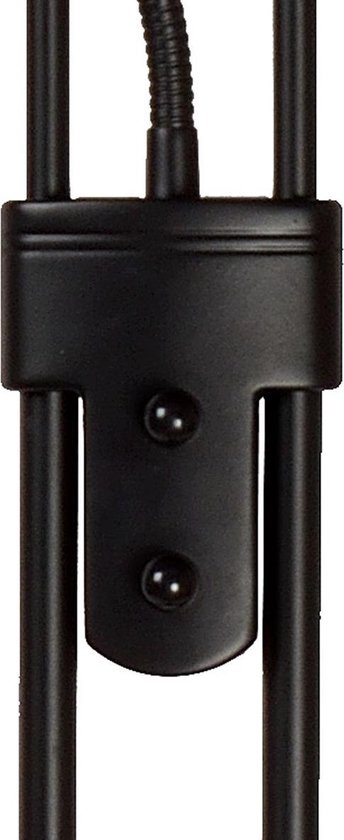 Lucide Champion-led Vloerlamp 20w +4w H180cm 1600+320lm - Zwart