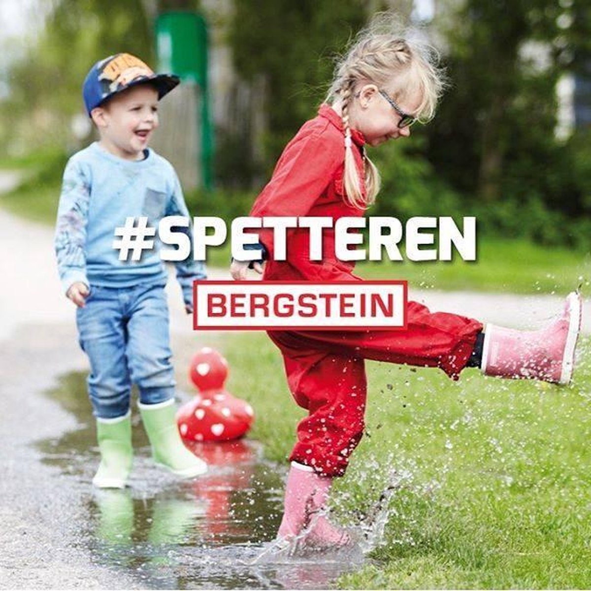 Bergstein - Bn Rainboot Forest - Groen