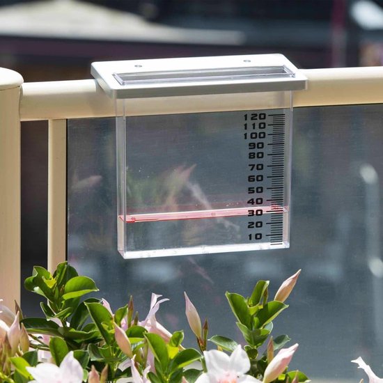Nature Regenmeter Voor Balkon 21,5x9x20 Cm - Gris