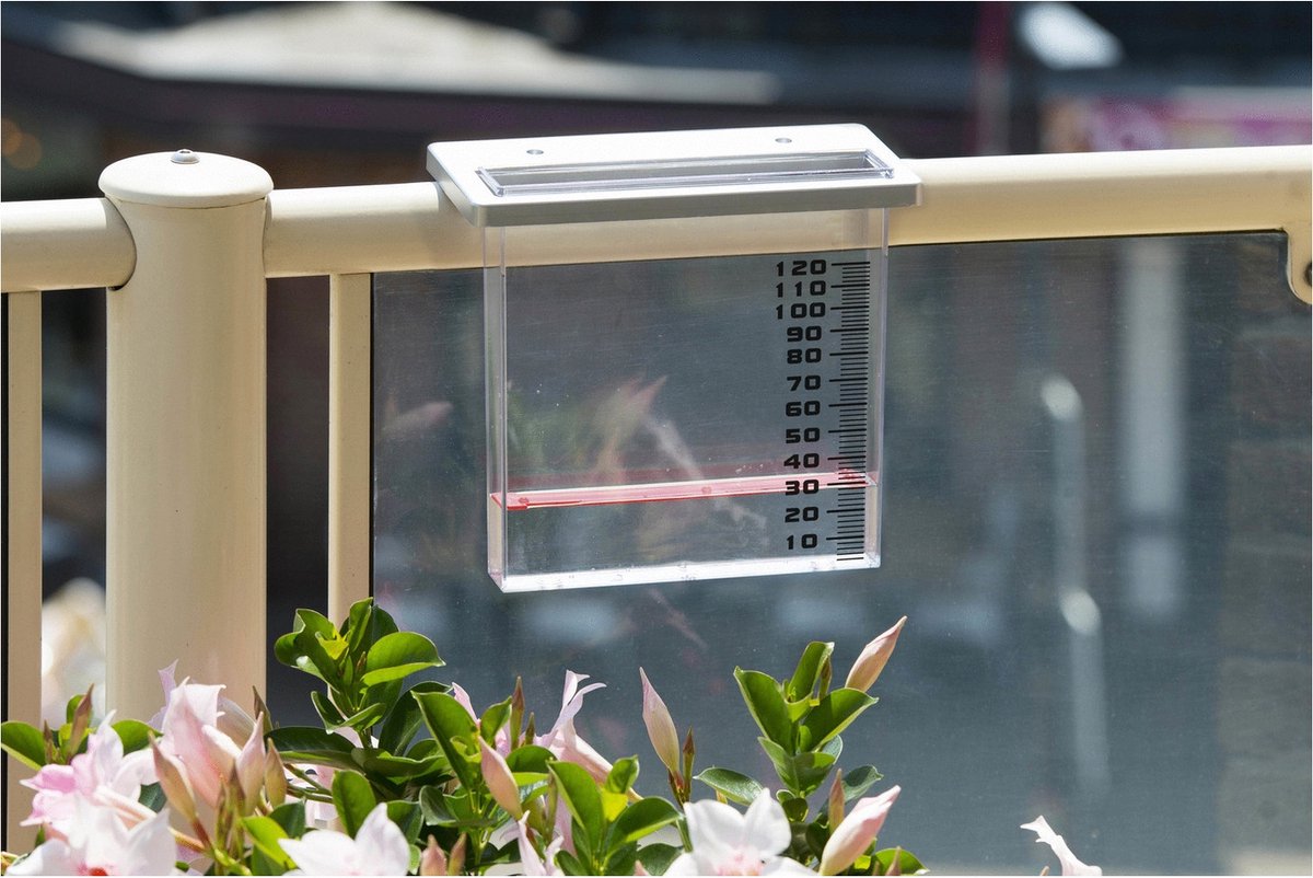 Nature Regenmeter Voor Balkon 21,5x9x20 Cm - Gris