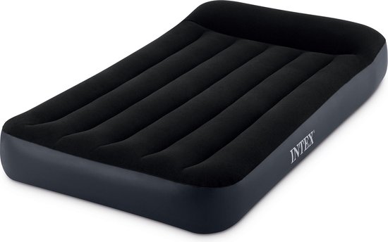 Intex Luchtbed Rest Classic Eenpersoons 99 Cm Donker - Blauw