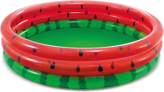 Intex Opblaaszwembad Watermeloen 168 X 38 Cm/groen - Rood