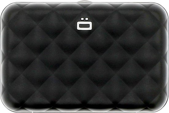 Ögon Designs Ogon Designs Quilted Button Dames Creditcardhouder Rfid - Zwart