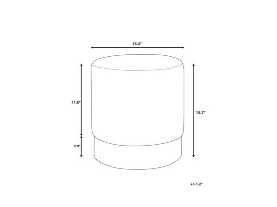 Beliani Sophia Poef Fluweel 39 X 39 Cm - Groen