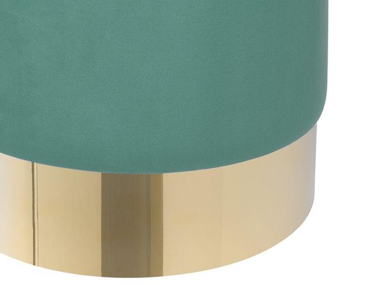 Beliani Sophia Poef Fluweel 39 X 39 Cm - Groen