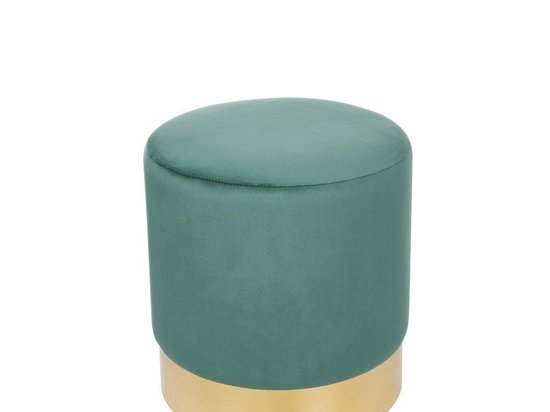 Beliani Sophia Poef Fluweel 39 X 39 Cm - Groen