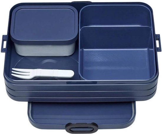 Mepal Lunchbox Bento Large 17 X 25,5 X 6,5 Cm Donker - Blauw