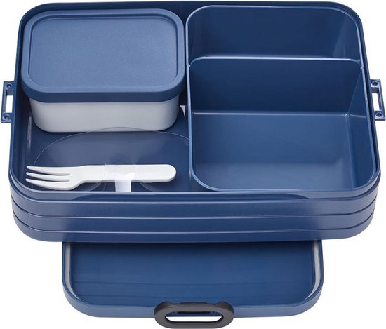 Mepal Lunchbox Bento Large 17 X 25,5 X 6,5 Cm Donker - Blauw