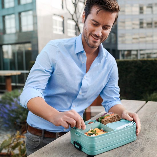 Mepal Lunchbox Bento Large 17 X 25,5 X 6,5 Cm Donker - Blauw