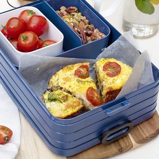 Mepal Lunchbox Bento Large 17 X 25,5 X 6,5 Cm Donker - Blauw