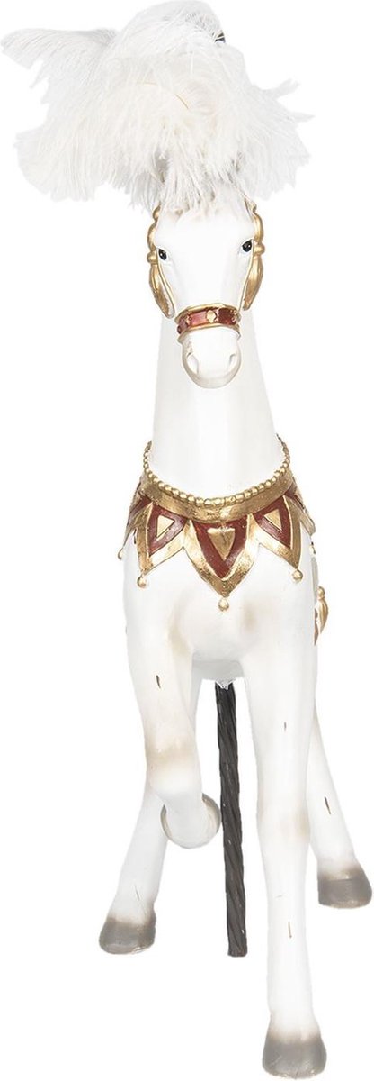 Clayre & Eef Decoratie Paard 43*17*54 Cm Meerkleurig Kunststof Paard 6pr2441