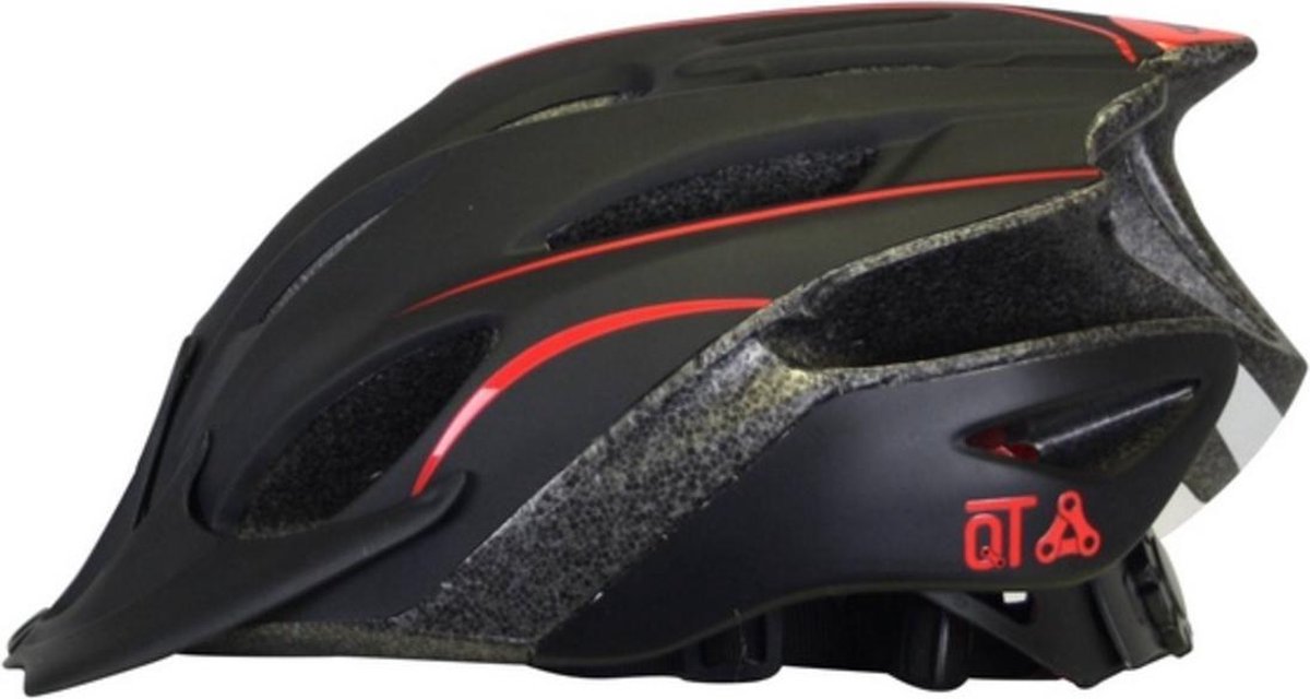 Cycle Tech Fietshelm Fuse Unisex Mat/rood - Zwart
