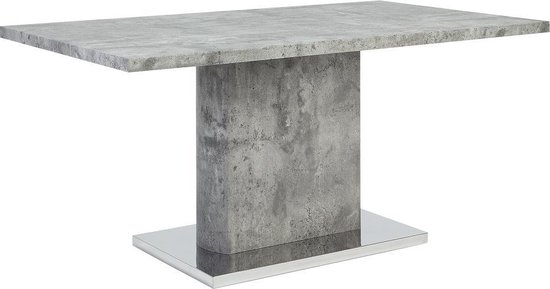 Beliani Pasadena Eettafel Mdf 90 X 160 Cm - Gris