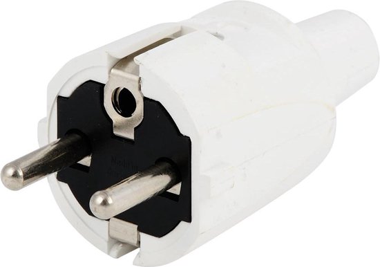Scanpart Geaarde Stekker - Wit