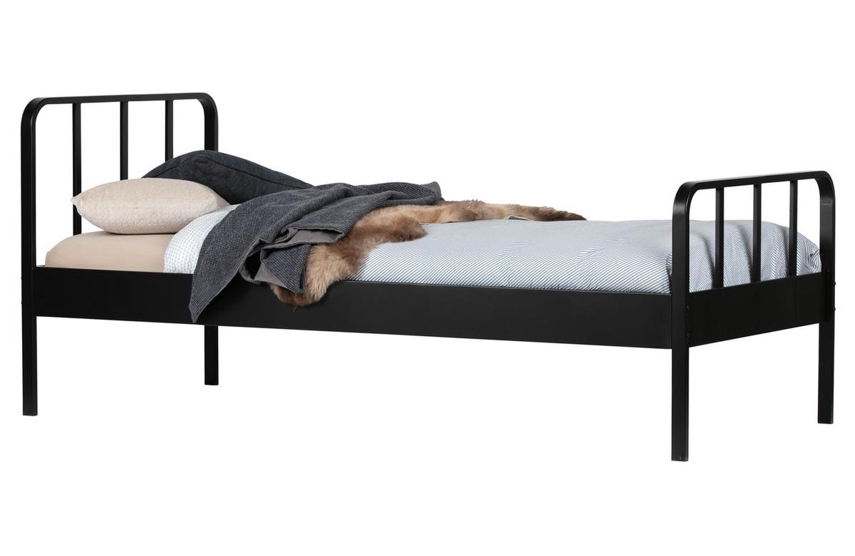 Woood Mees Bed 90 x 200 cm - Zwart