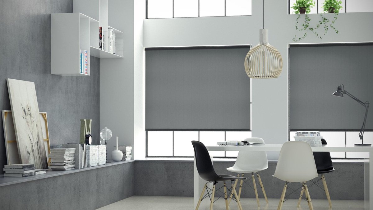 Decosol Mini Rolgordijn Doorschijnend 67x160 Cm Effen Antraciet