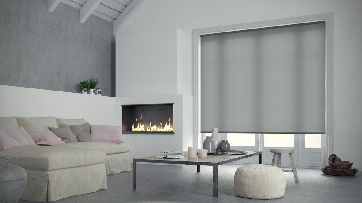 Decosol Mini Rolgordijn Doorschijnend 67x160 Cm Effen Antraciet