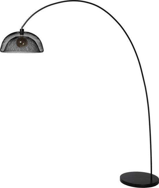 Lucide Mesh Vloerlamp - Zwart