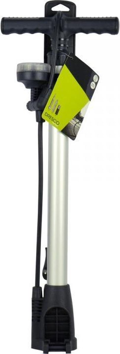 Luxe Fietspomp Met Dubbel Ventiel Inclusief Manometer - Max 11 Bar - Zwart