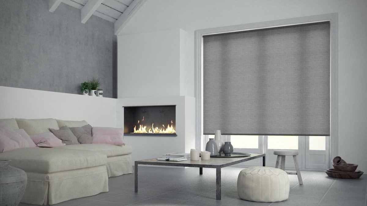 Decosol Rolgordijn Deluxe Doorschijnend 60x190 Cm Antraciet