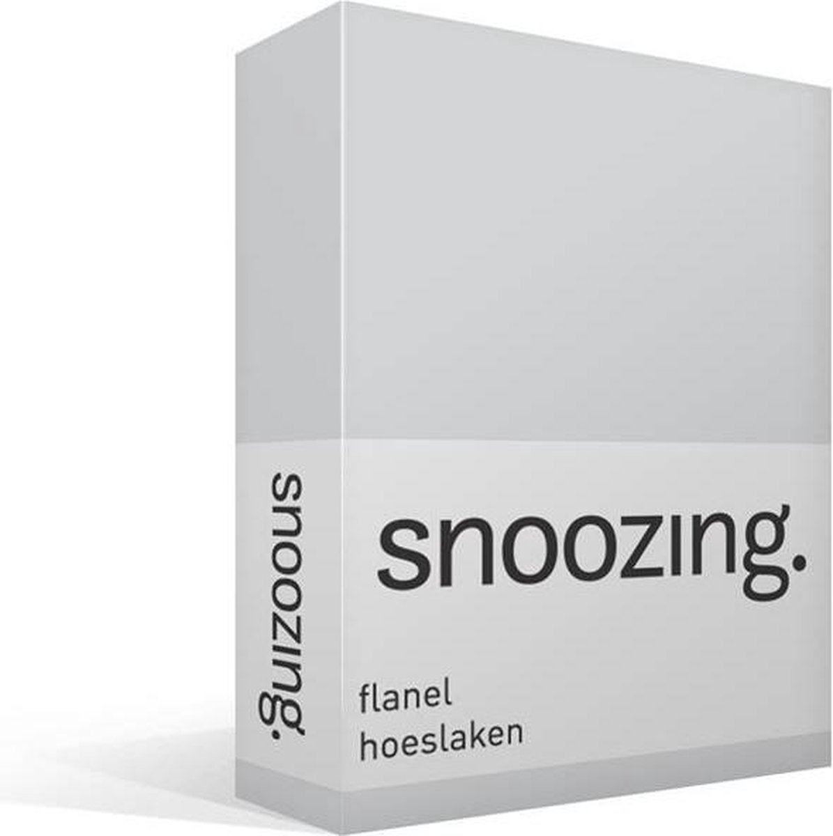 Snoozing Flanel Hoeslaken - 100% Geruwde Flanel-katoen - 1-persoons (70x200 Cm) - - Grijs