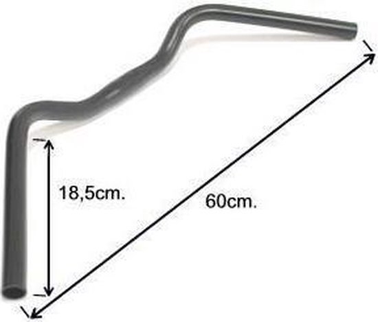 Ergotec Stuur Stadsfiets 22,2/ 600/ 25,4 Mm - Zwart