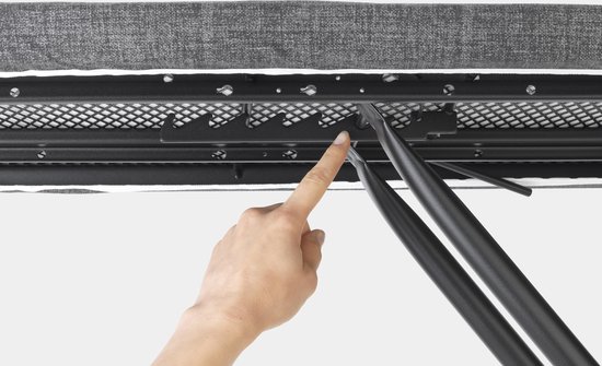 Brabantia Strijkplank met Strijkijzerhouder 124 x 45 cm - Blauw