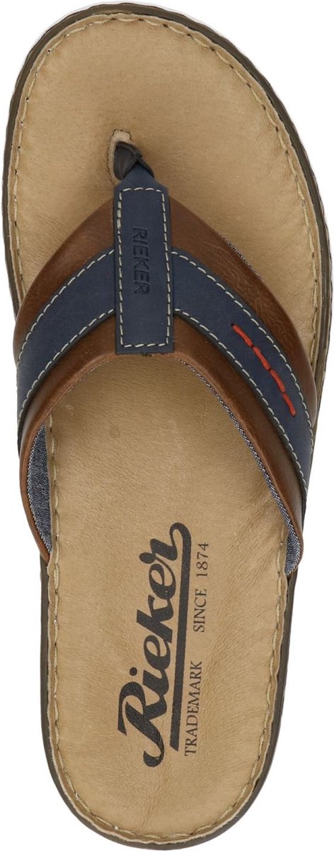 Rieker - Heren Slippers - Blauw