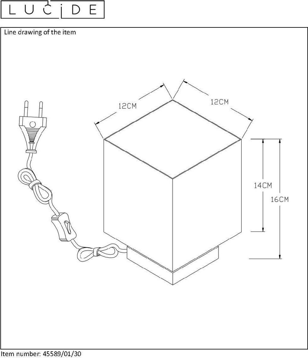 Lucide Suzy Tafellamp - Zwart