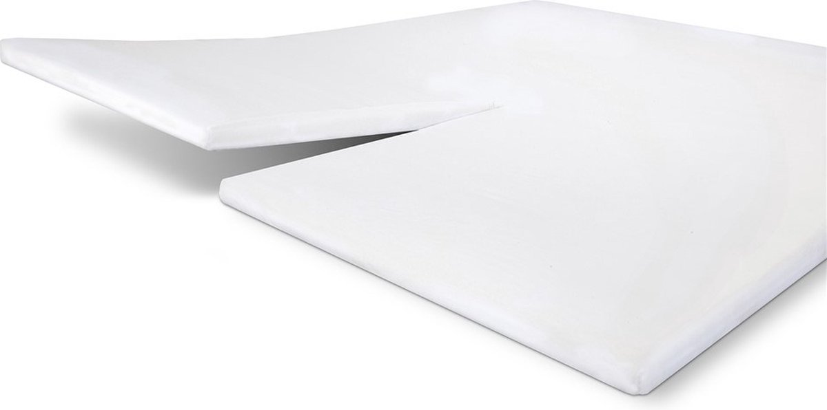 Walra Jersey Stretch Split-topper Hoeslaken 180 x 210 cm - Wit