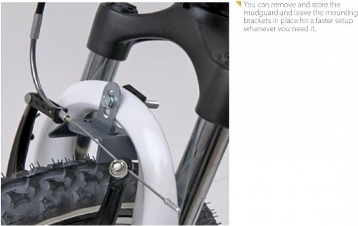 Polisport Spatbord Set Mississipi Junior Kunststof 20-24 Inch - Zwart