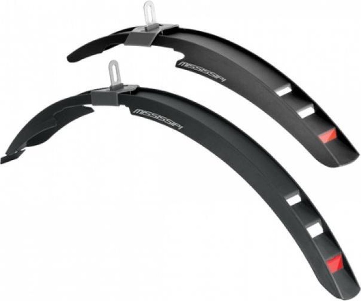 Polisport Spatbord Set Mississipi Junior Kunststof 20-24 Inch - Zwart