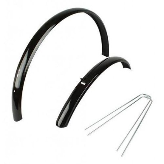 TOM Spatbord Set Hybride Staal 28 Inch - Zwart