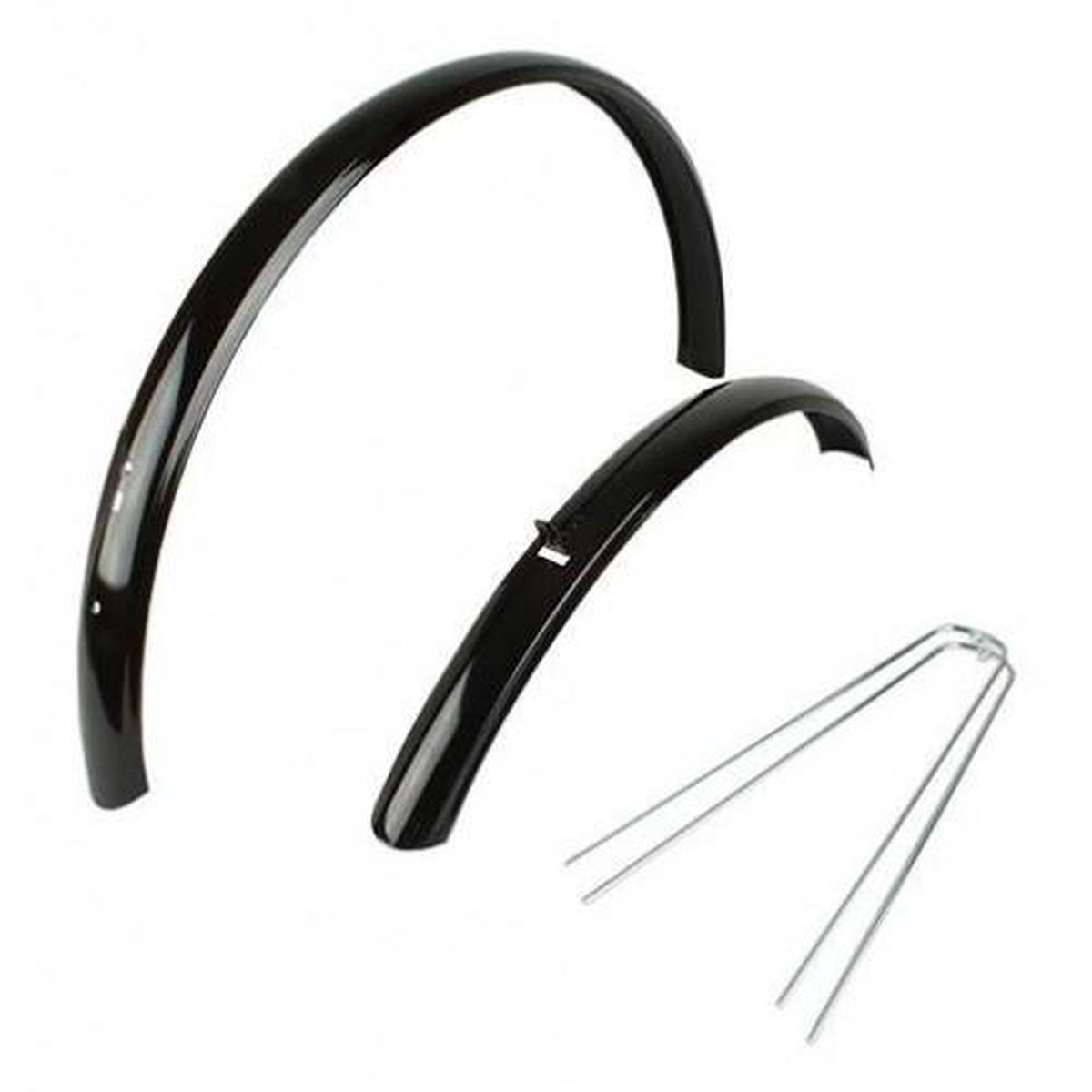 TOM Spatbord Set Hybride Staal 28 Inch - Zwart