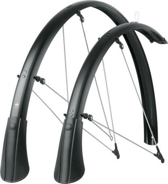 SKS Spatborden Set Bluemels Kunststof 28 Inch X45 Mm - Zwart