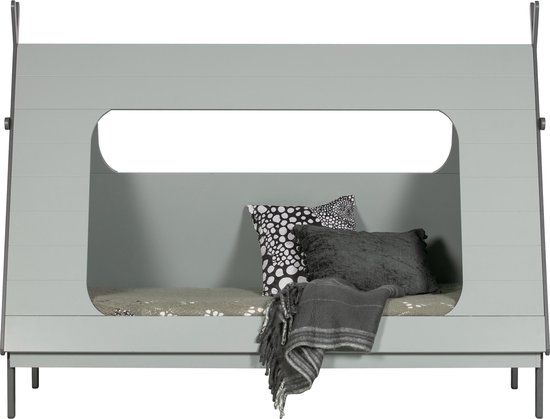 Woood Tipi Bed 90 x 200 cm - Grijs