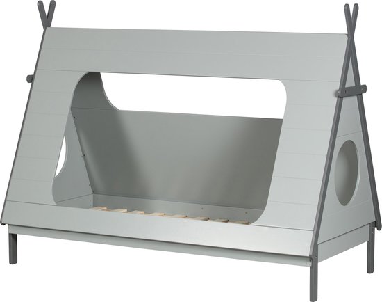 Woood Tipi Bed 90 x 200 cm - Grijs