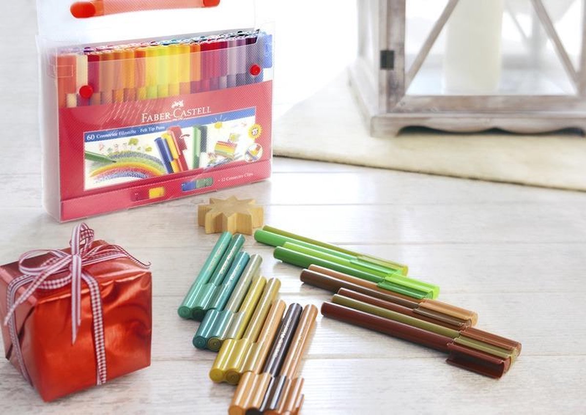 Faber Castell Viltstiften Faber-castell Connector Koff - Wit