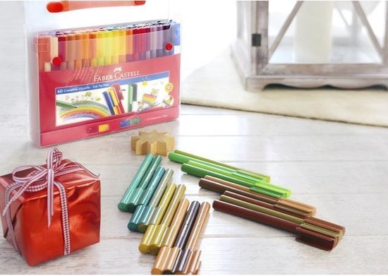 Faber Castell Viltstiften Faber-castell Connector Koff - Wit