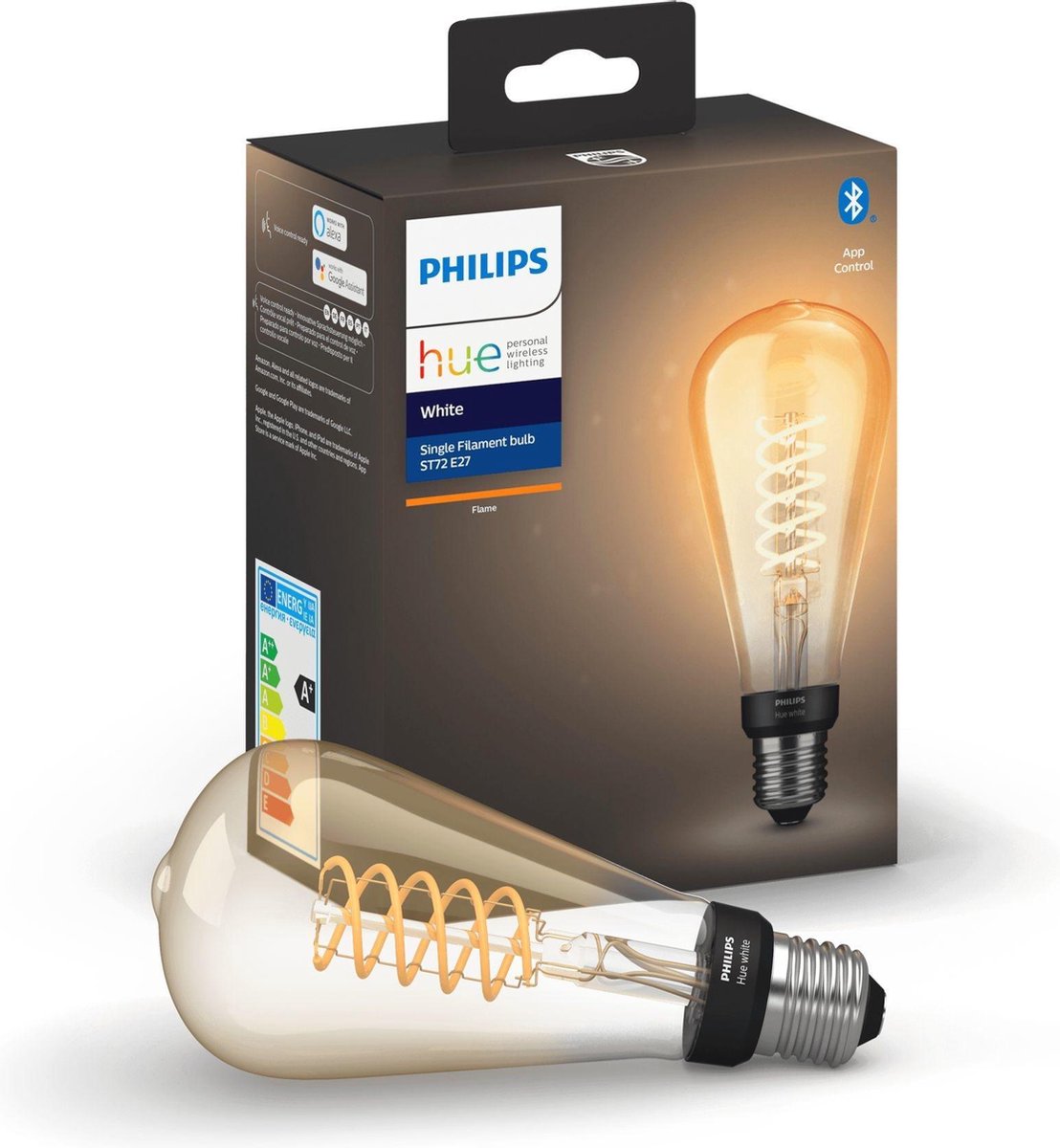 Philips Filamentlamp White Edison XL E27 Bluetooth - Goud