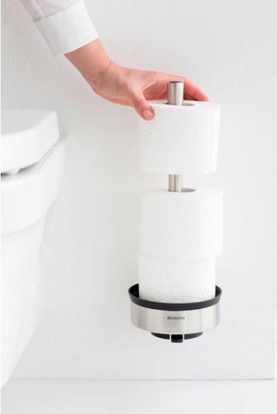 Brabantia RVS Toiletrol Dispenser mat - Silver