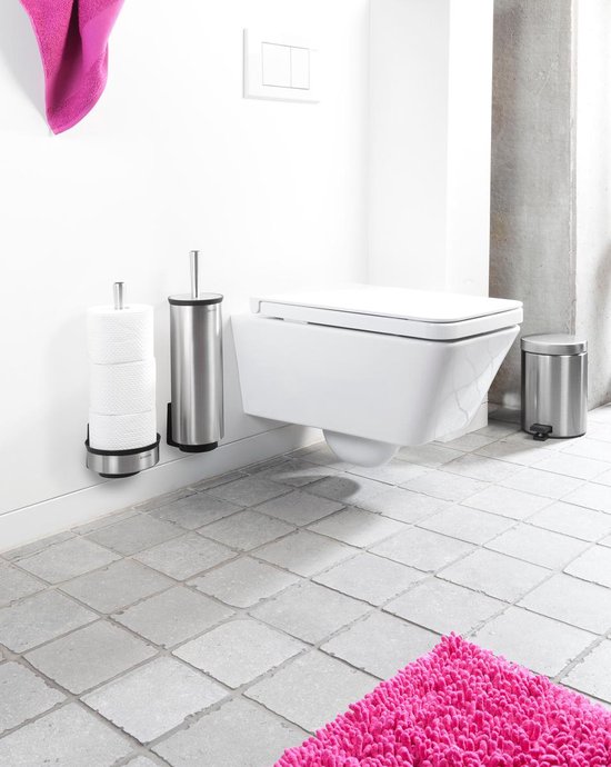 Brabantia RVS Toiletrol Dispenser mat - Silver