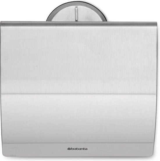 Brabantia RVS Toiletrolhouder met klep mat - Silver