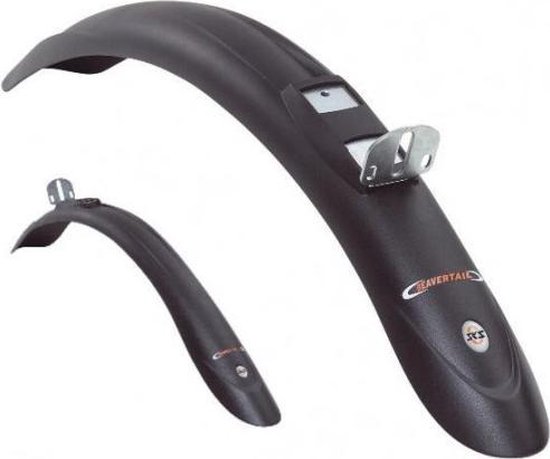 SKS Spatborden Set Beavertail Kunststof 26-28 Inch - Zwart