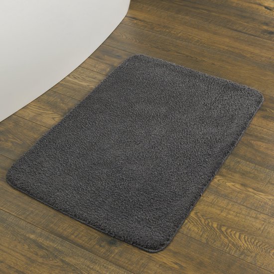 Sealskin Angora Badmat 60 x 90 cm - Grijs